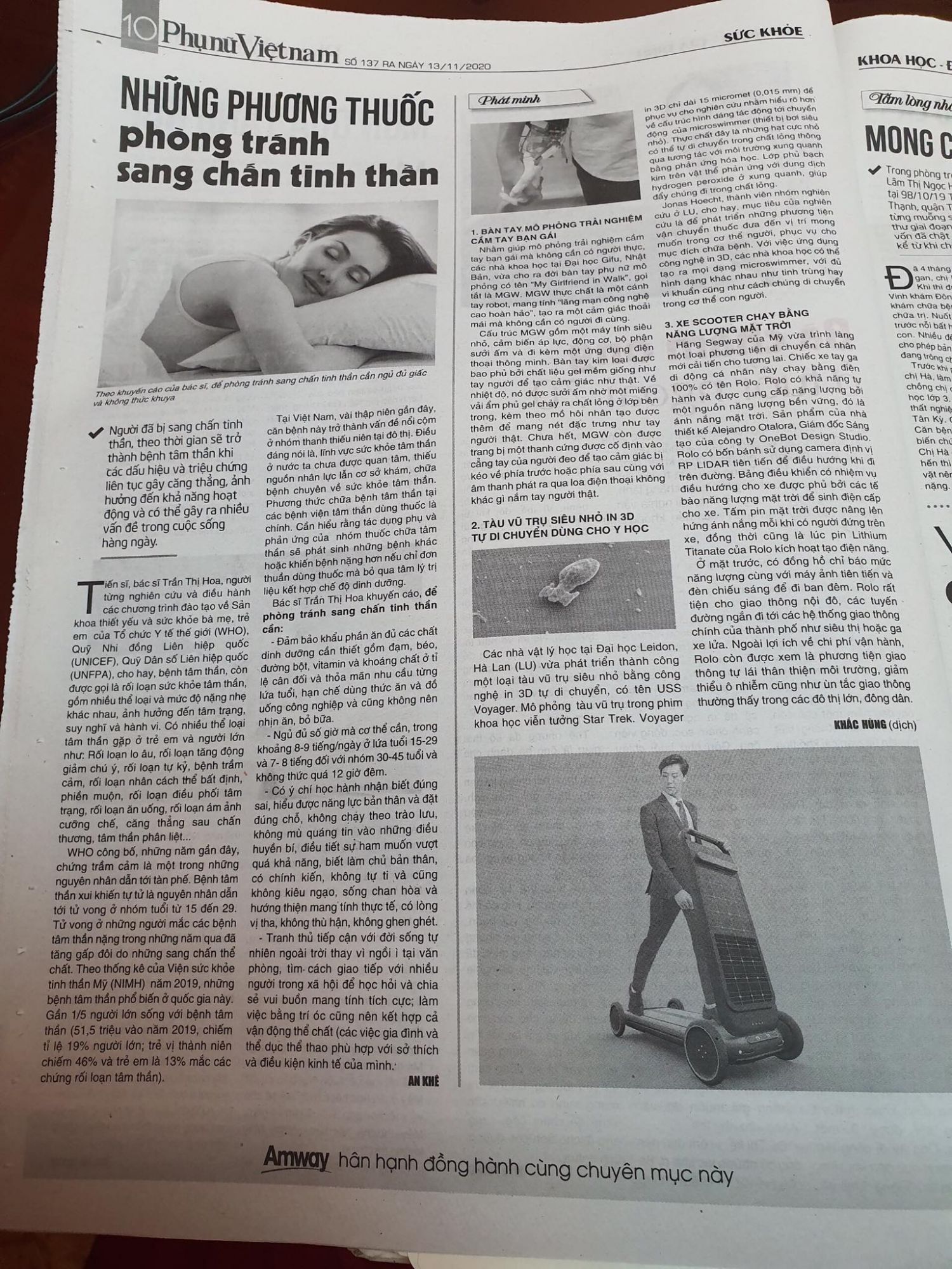 Những phương thuốc phòng tránh sang chấn tinh thần